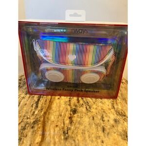 Colorways Pride Wireless Fanny Pack Speaker Rainbow Stripes New In Box